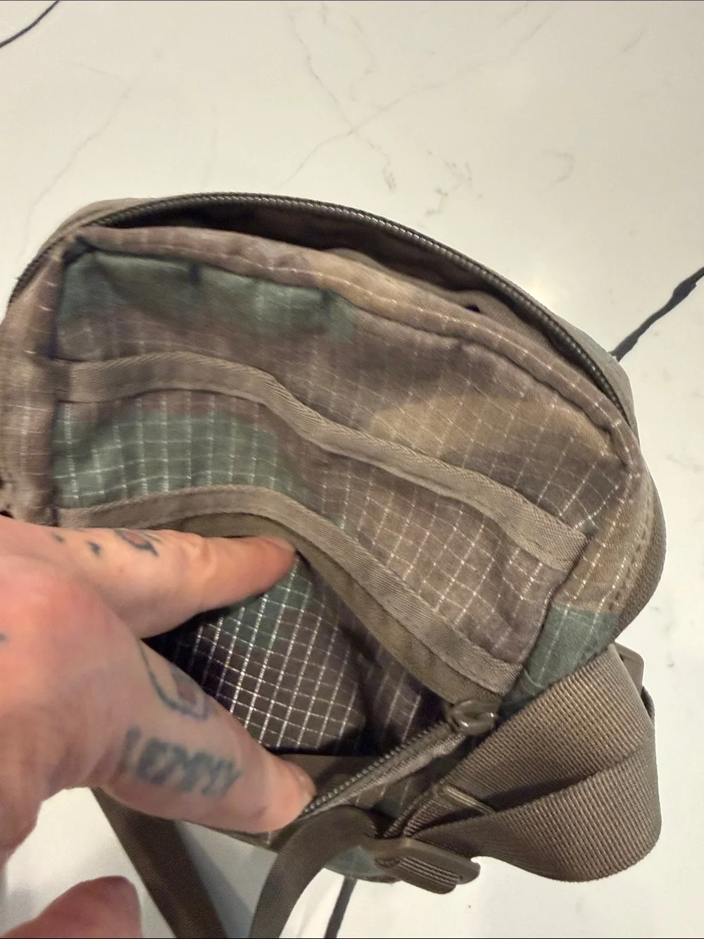 Supreme Green/Brown Camo Shoulder Bag